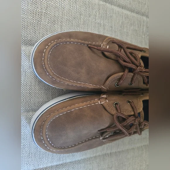 Worn Once Nautica Men's Brown Boat Shoes Size 6 - Picture 9 of 10